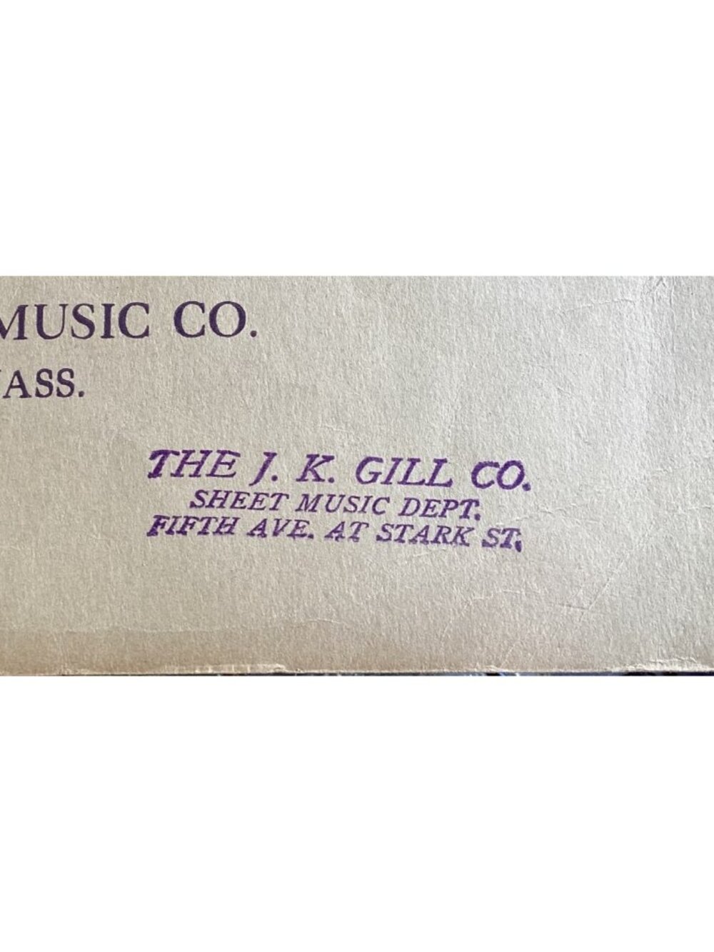 1916 “Twilight” Katherine A Glen Sheet Music Boston Music Teasdale - Picture 3 of 5